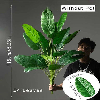 85-115cm Large Artificial Plants Bird of Paradise Tree Plant