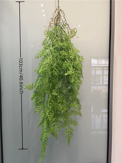 Artificial Hanging Green Plant Rattan Green Grass Plants