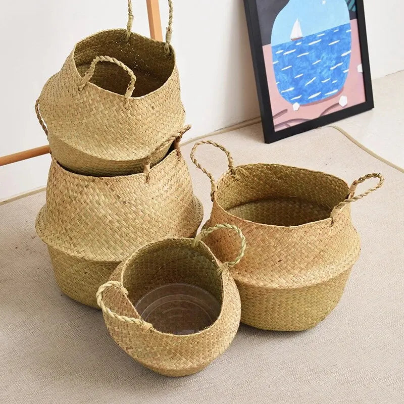 Organizer Folding Rattan Seagrass