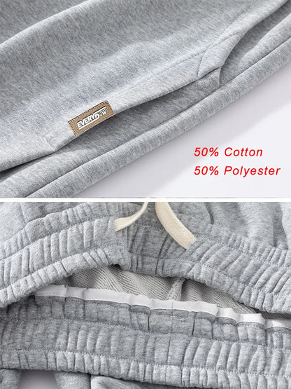 Plus Size Elastic Waist Cotton Joggers