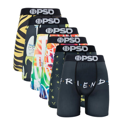6Pcs Fashion Print Boxer Shorts for Men