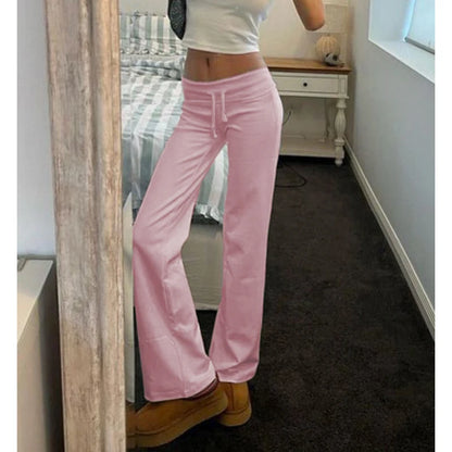 Aesthetic Basic Drawstring Pants – Effortless Vintage Street Style