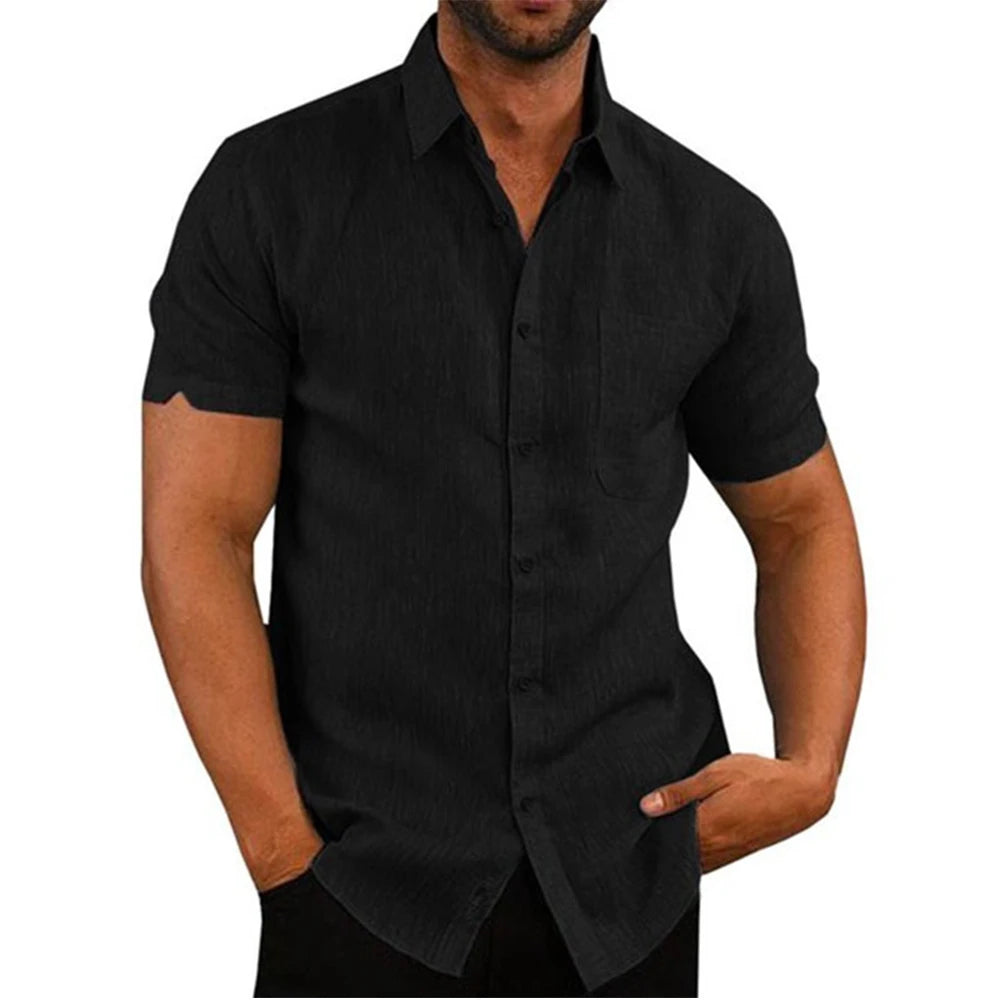 Cotton Linen Turn-Down Collar Beach Shirt







4o