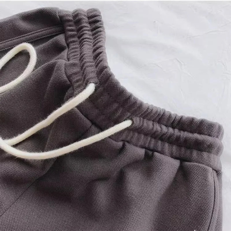 Casual Drawstring High Waist Sports Shorts