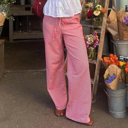 Women's Casual Striped Knit Pants