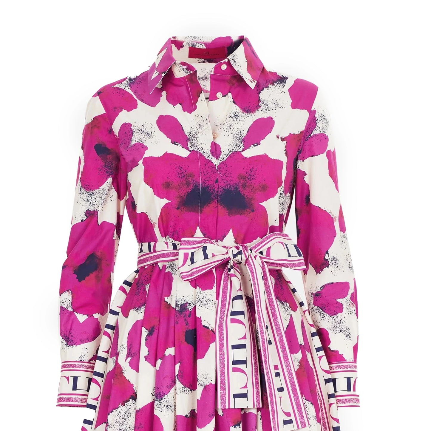 Women's Long sleeved Flower Print Party Dress