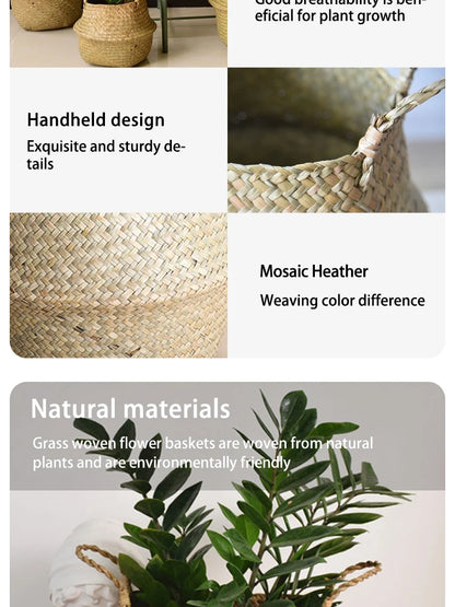 Organizer Folding Rattan Seagrass