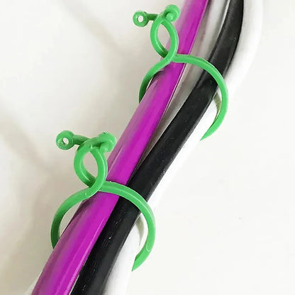 50Pcs 8 Word Buckle Vine Tying Clips Ring