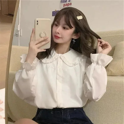 Fashion Elegant Female Long Sleeve Blouse