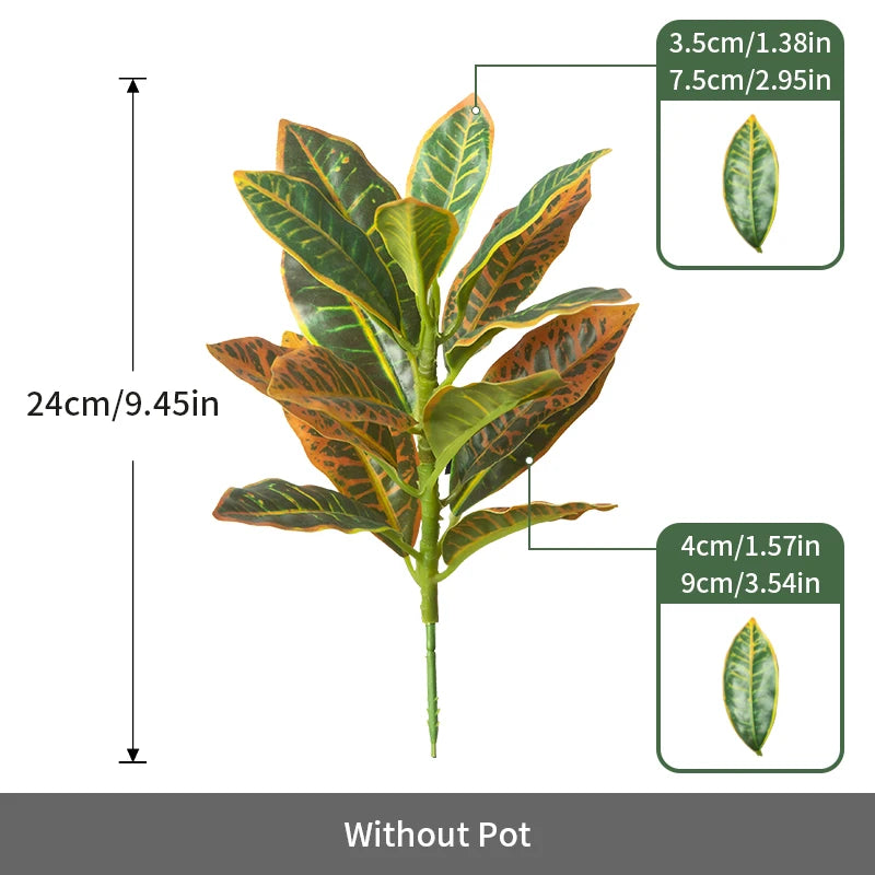 24-41cm Artificial Tree Tropical Banyan Tree Small Plants