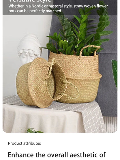 Organizer Folding Rattan Seagrass