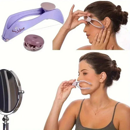 Portable purple facial hair loss agent, facial thread