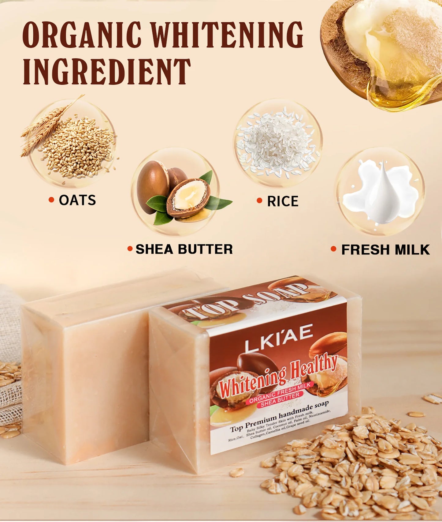 Face Natural Whitening Handmade Soap