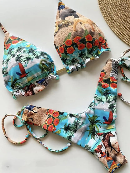 Popular Women's Beachwear Sexy Bikinis Set – Push-Up Padded Swimsuit