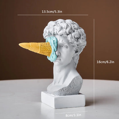 Modern Nordic Figure Ornament Ice Cream David Figurine