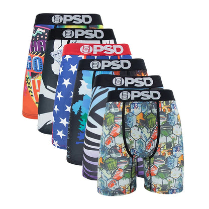 6Pcs Fashion Print Boxer Shorts for Men