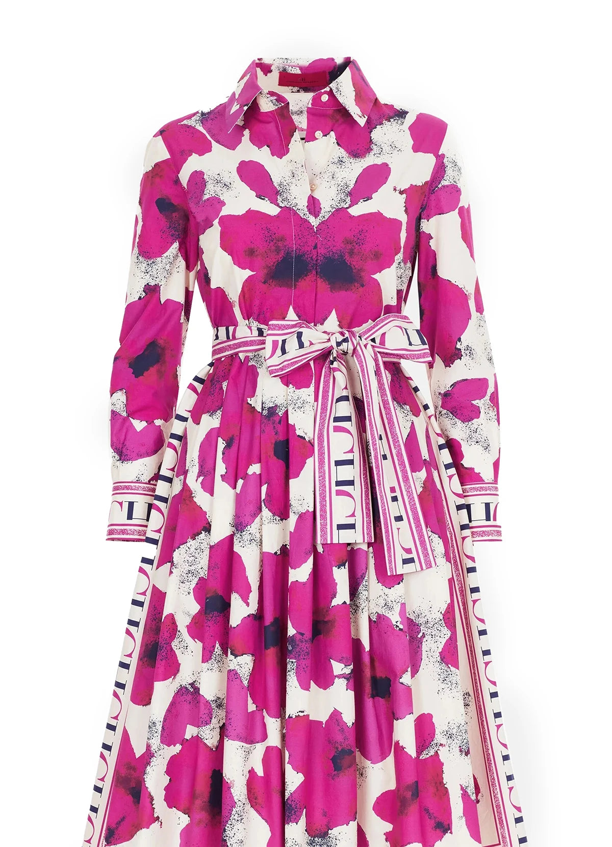 Women's Long sleeved Flower Print Party Dress
