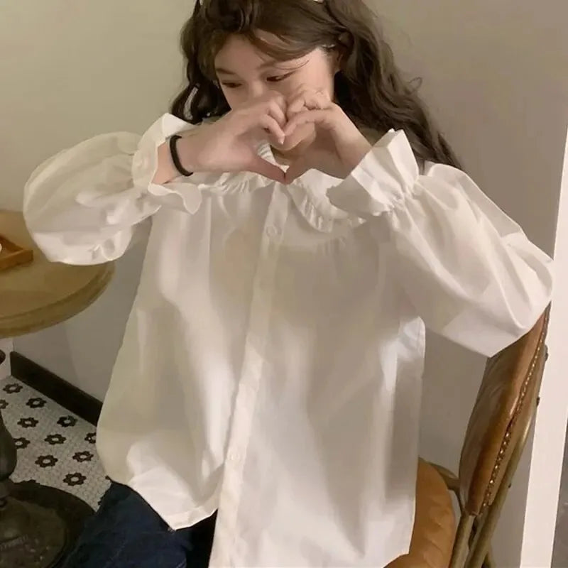 Fashion Elegant Female Long Sleeve Blouse