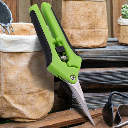 Garden Pruning Shears Stainless Steel Plants Fruit Grape Picking Scissors