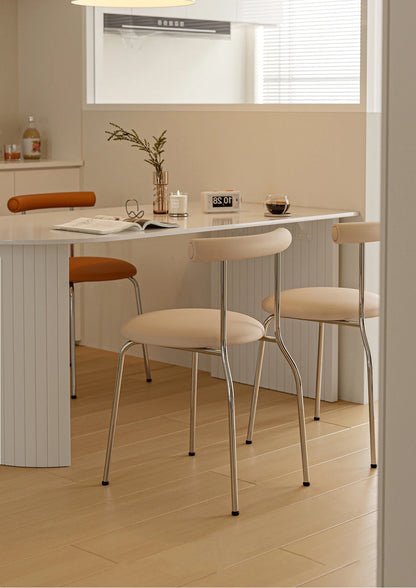 Cream Style Light Luxury Dining Chair