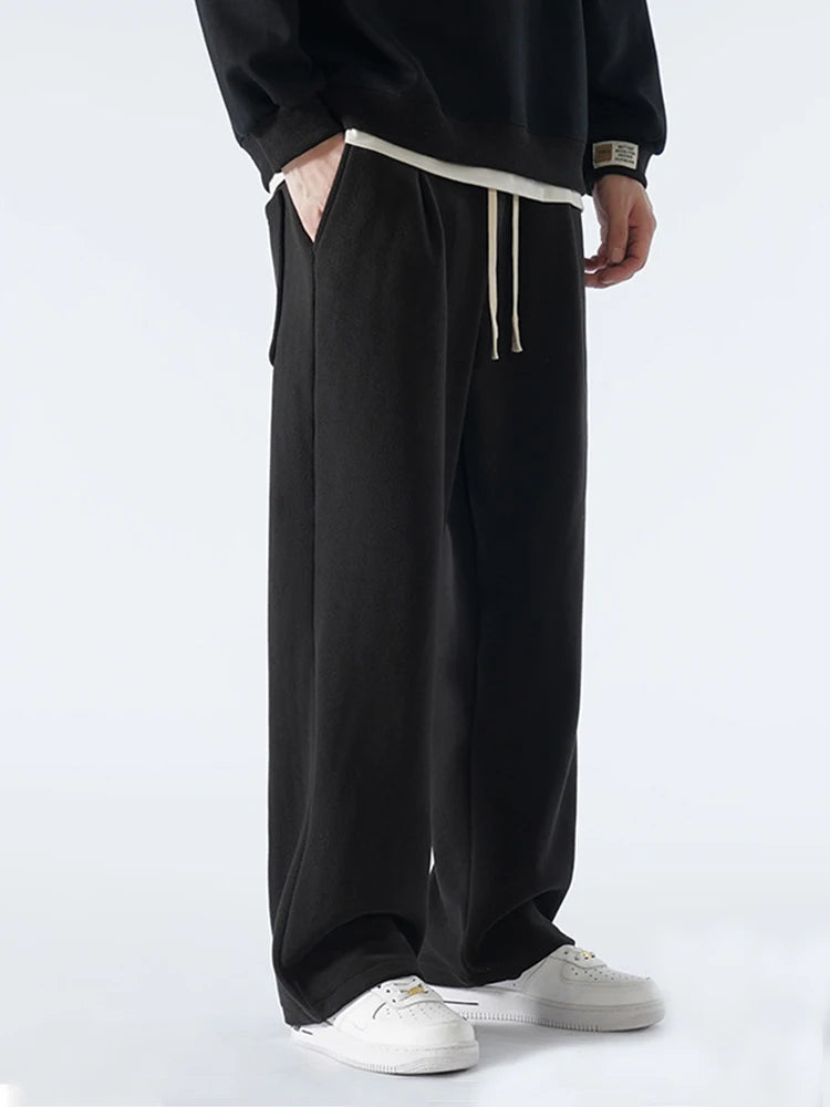 Winter Fleece Wide Leg Sweatpants
