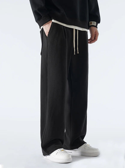 Winter Fleece Wide Leg Sweatpants