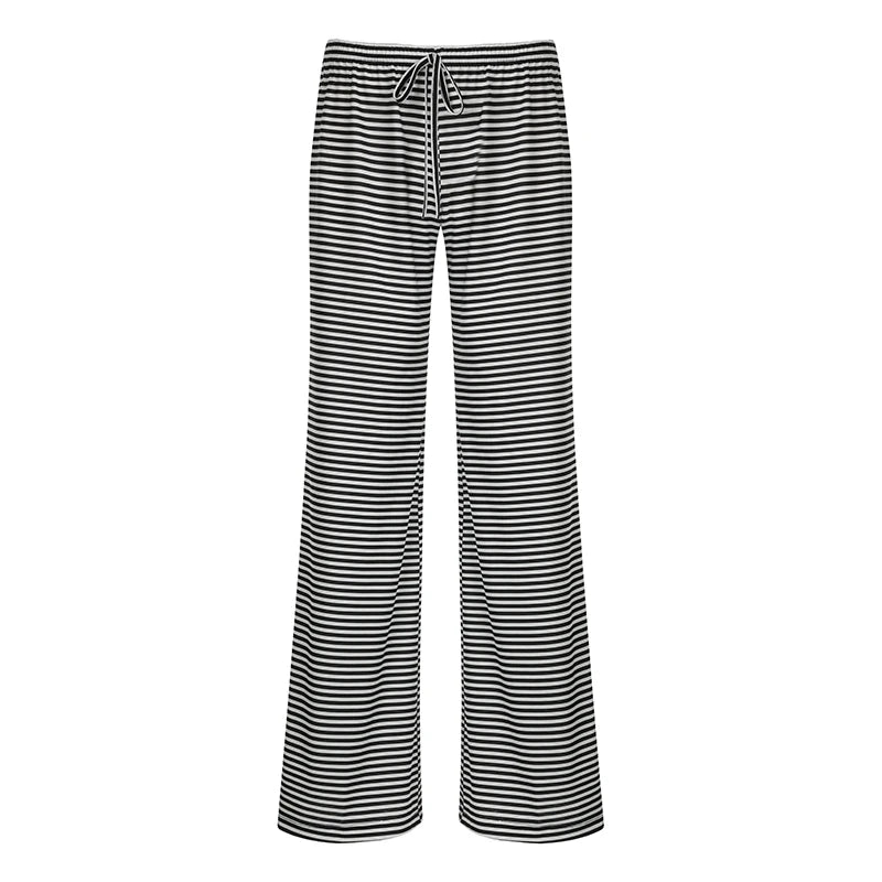 Women's Casual Striped Knit Pants