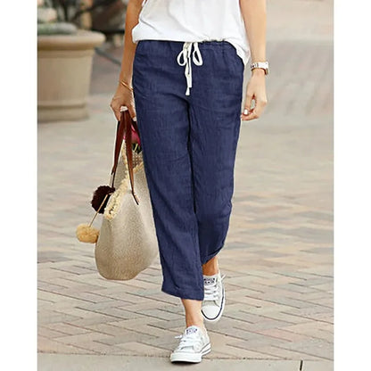 Women's Casual Cotton Drawstring Pants