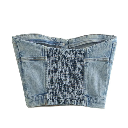 New Women’s Strapless Crop Tube Top – Sexy Club Party Style