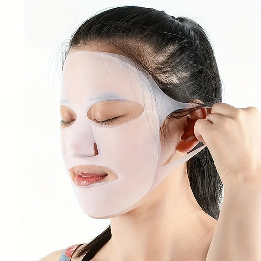 1pcs Silicone Facial Mask Moisturizing Mask Cover