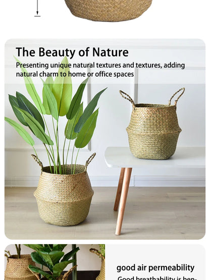 Organizer Folding Rattan Seagrass