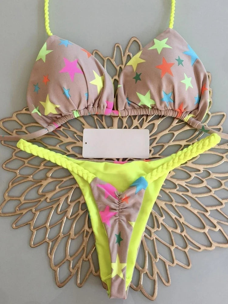 Bikini High Waist Swimsuit – Sexy Zebra Print Brazilian Bikini Set