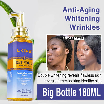 24K Gold Foil Liquid Lightening Moisturizing Skin Body Serum