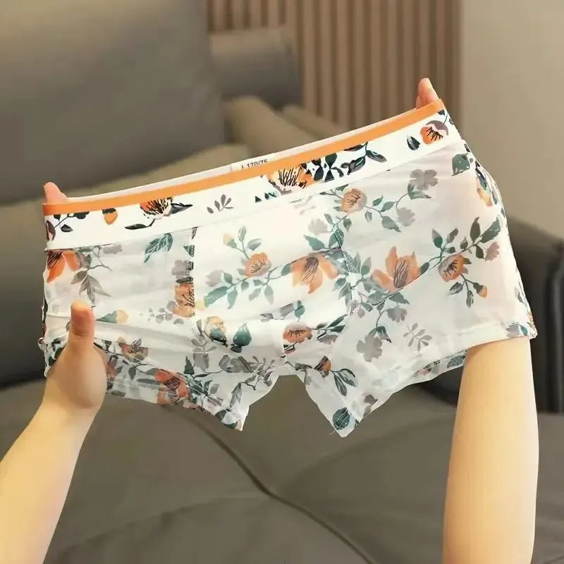 Sexy Mesh See-Through Boxer Shorts