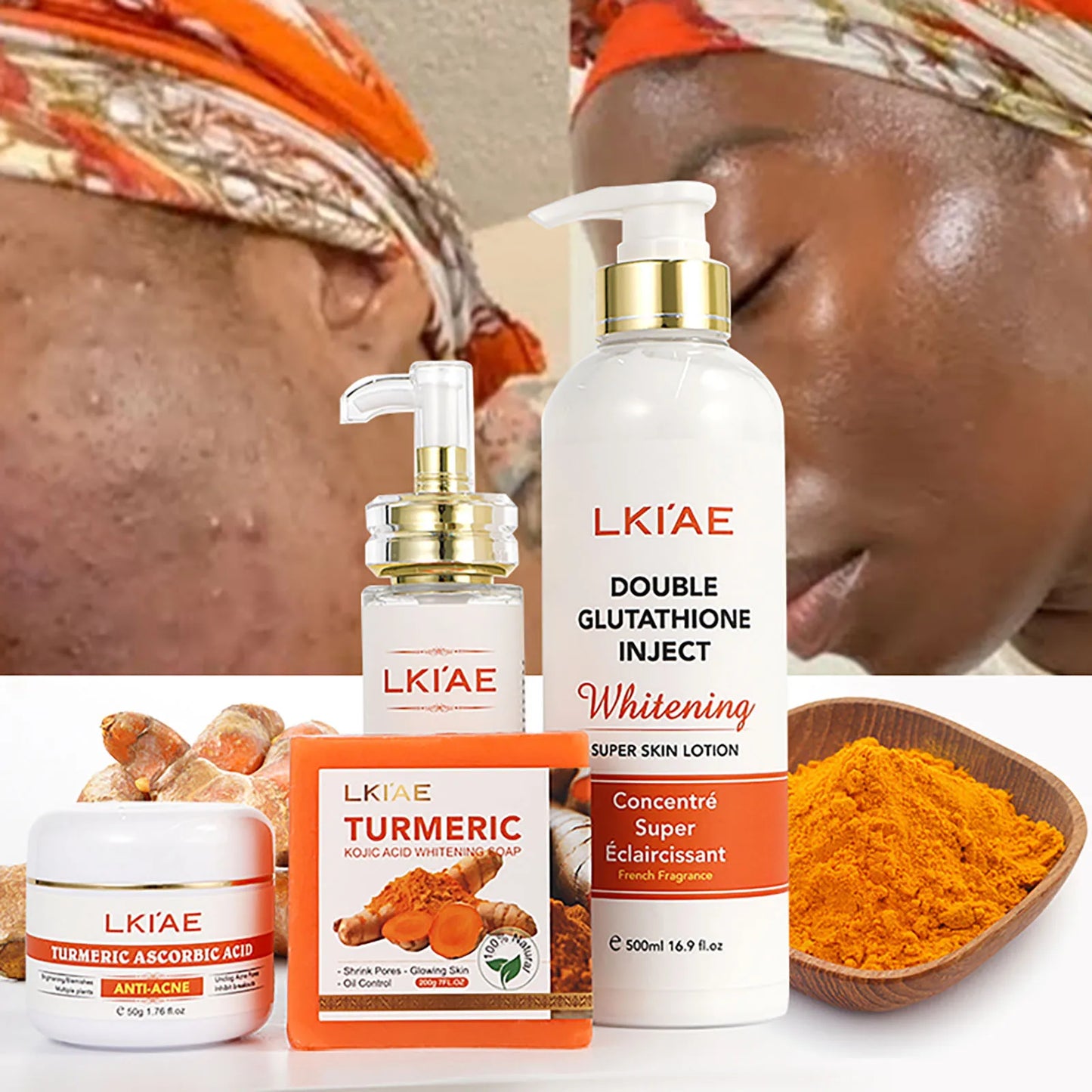 Turmeric Glow Combo Double-Glutathione Skin Care Set