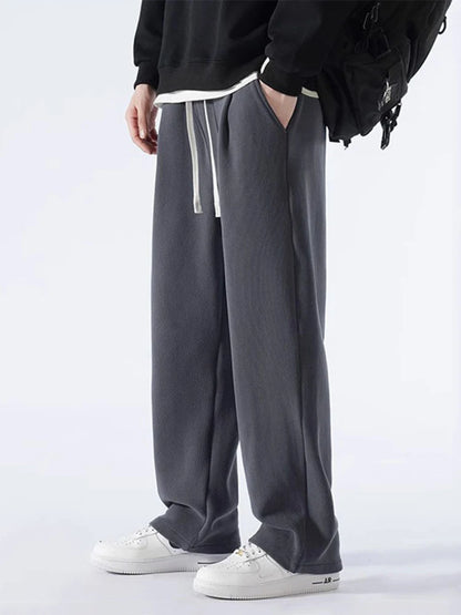 Winter Fleece Wide Leg Sweatpants