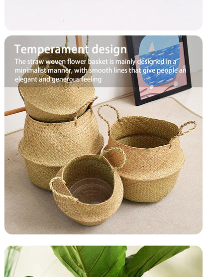 Organizer Folding Rattan Seagrass