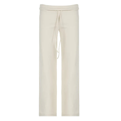 Aesthetic Basic Drawstring Pants – Effortless Vintage Street Style