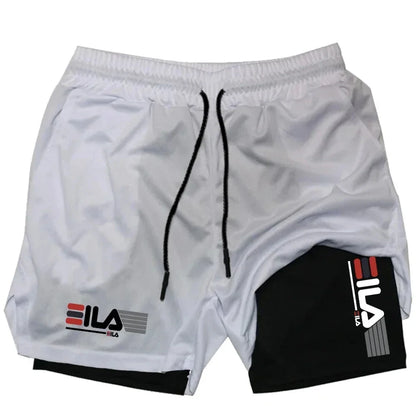 Men's Two-in-One Quick Dry Sports Shorts