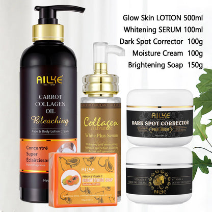 5 In 1 Moisturizing, Whitening, Collagen Skin Care Kit