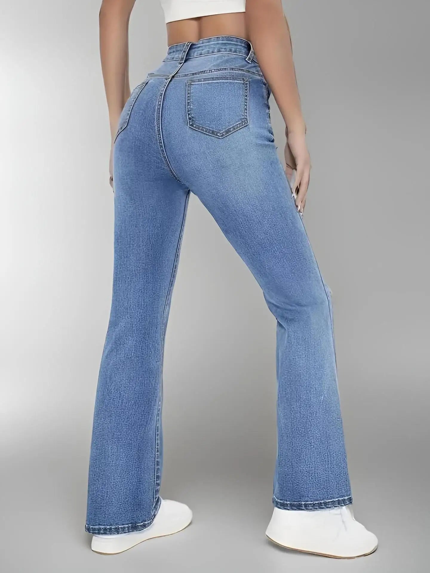 New Women's High Waist Slimming Bootcut Jeans