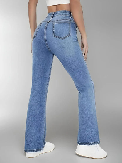 New Women's High Waist Slimming Bootcut Jeans