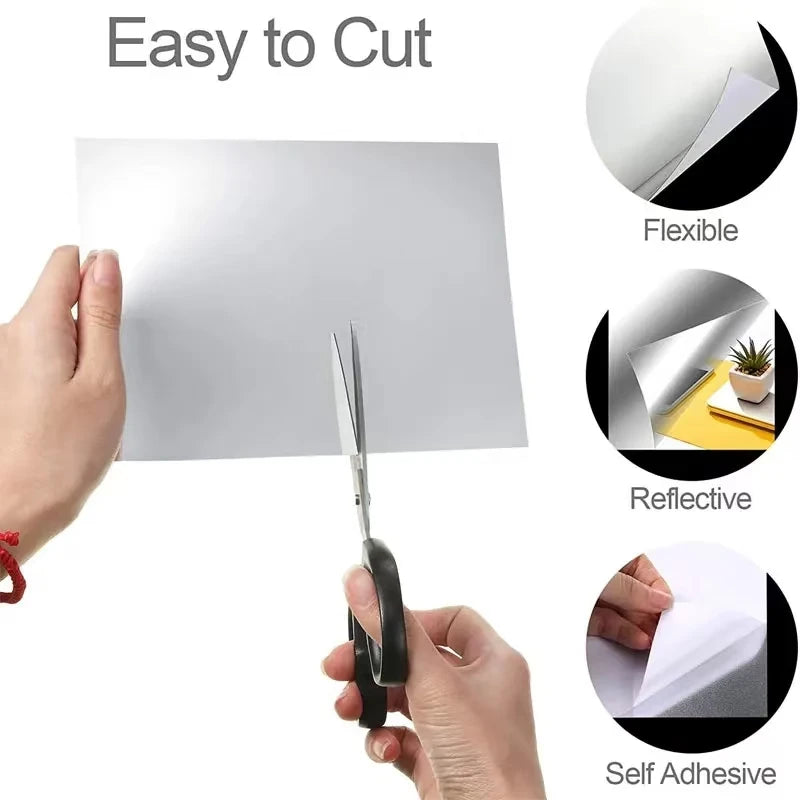 4PCS 3D Self-Adhesive Mirror Wall Stickers