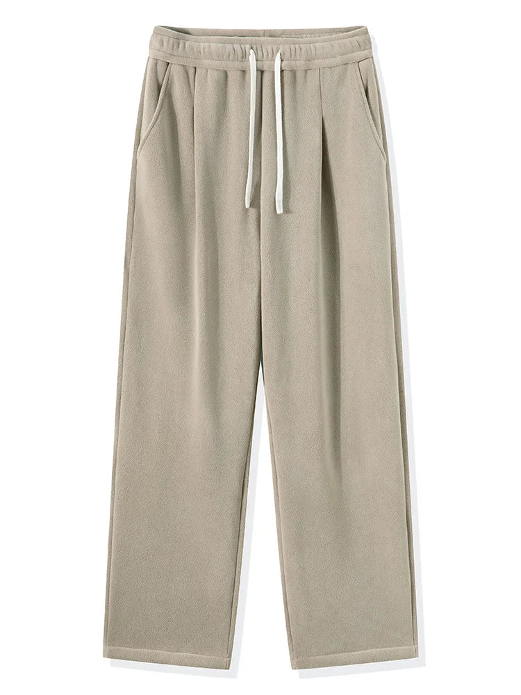 Winter Fleece Wide Leg Sweatpants