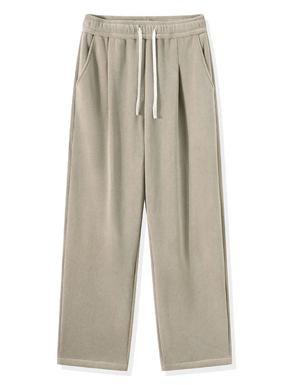 Winter Fleece Wide Leg Sweatpants