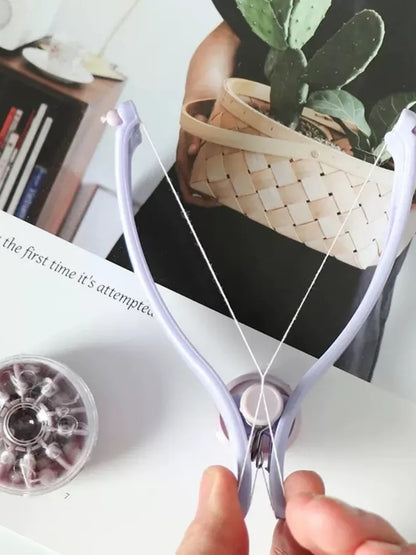 Portable purple facial hair loss agent, facial thread