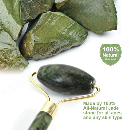 Rose Quartz Powder Crystal Jade Roller Massager
