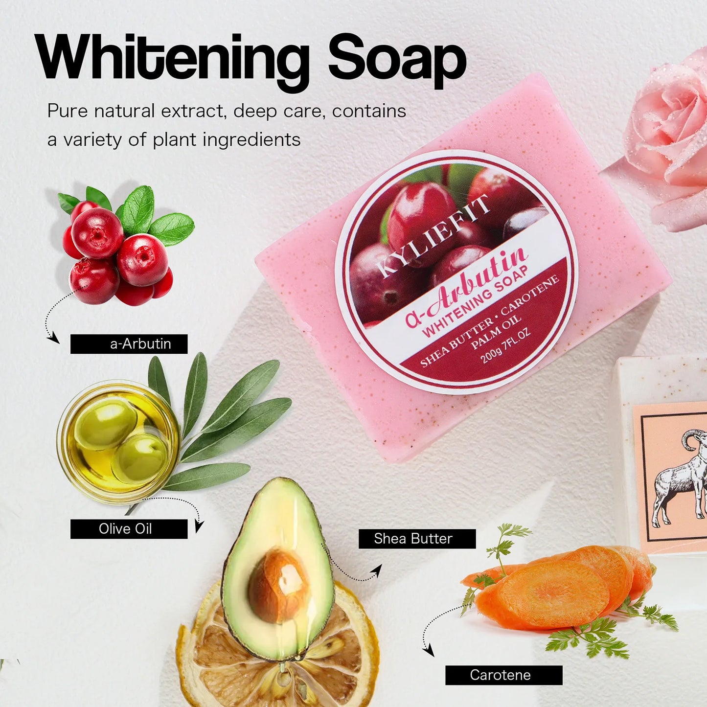 Whitening Soap Bar for Face & Body