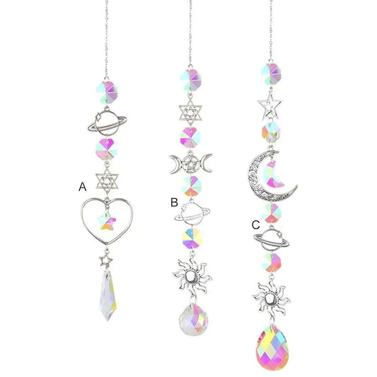 Crystal Wind Chime Rainbow Maker Sun Catcher Dream Catcher Pendant