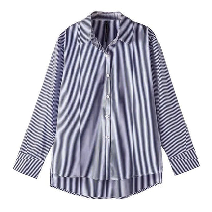 Woman Autumn Classic Striped Spring Blouses